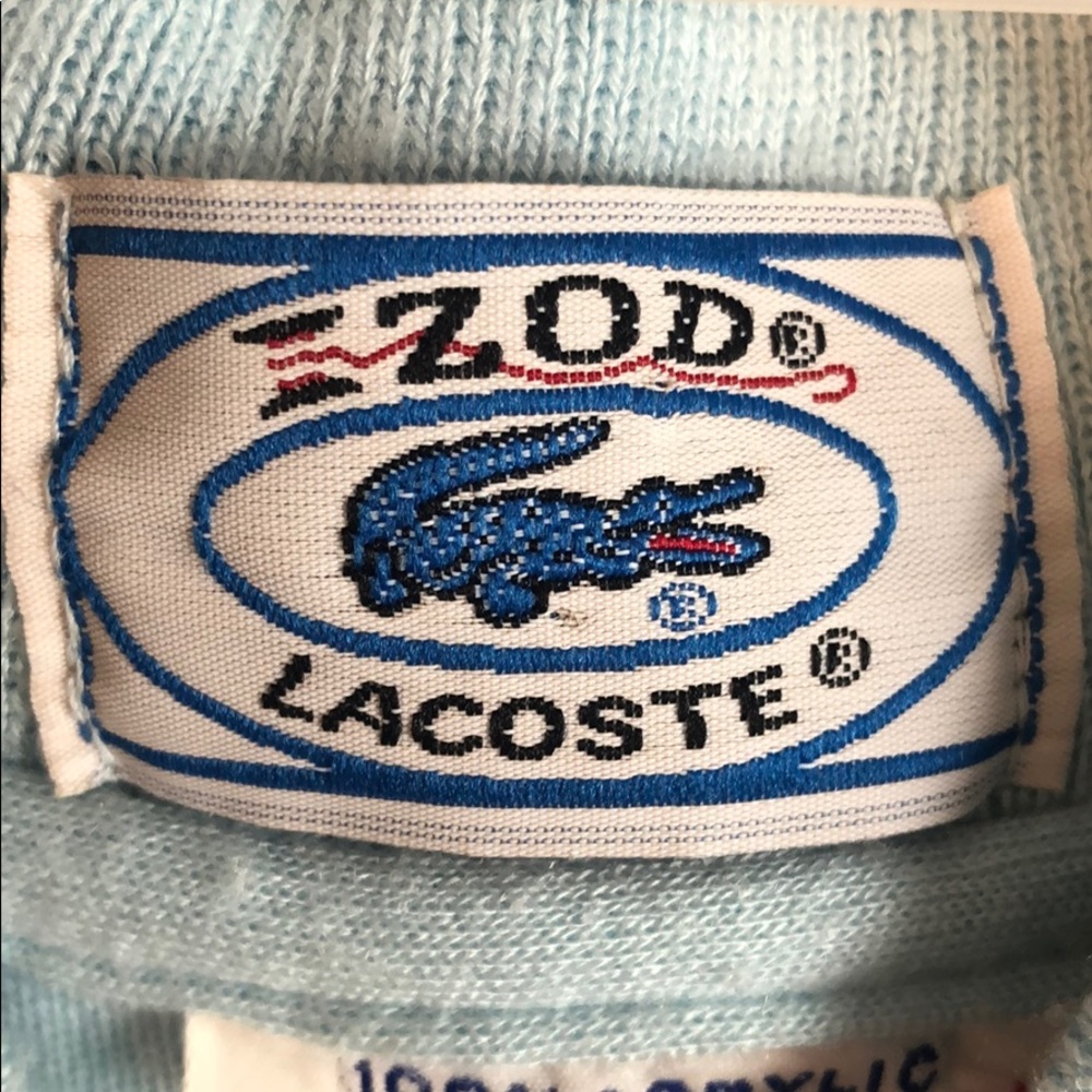 Vintage Izod Lacoste sweatshirt jacket EMO Punk - Picture 2 of 3